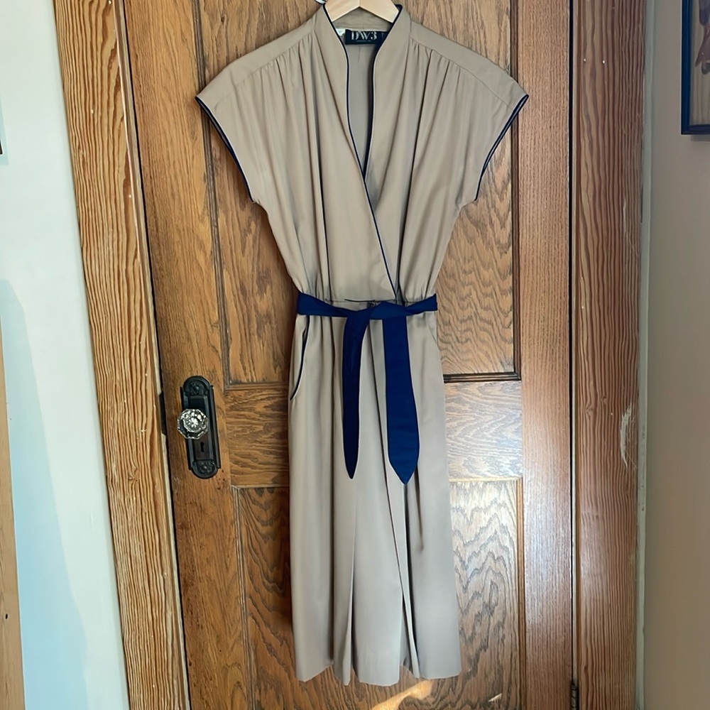 Vintage 80's "wrap" dress with MCM vibes!